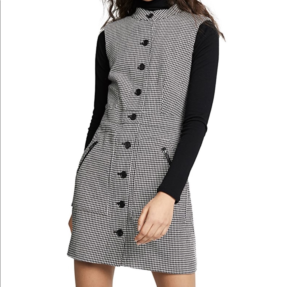 Veronica Beard Leigh Houndstooth Minidress